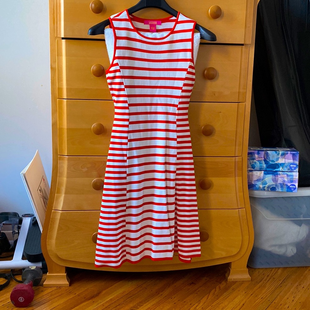 Catherine Malandrino striped knit dress size S